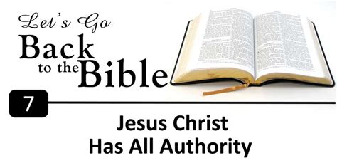 7. Jesus Christ Has All Authority - Palm Beach Lakes church of Christ