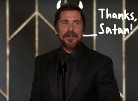 Christian Bale Thanks Satan In His Golden Globes Speech & The Church Of ...