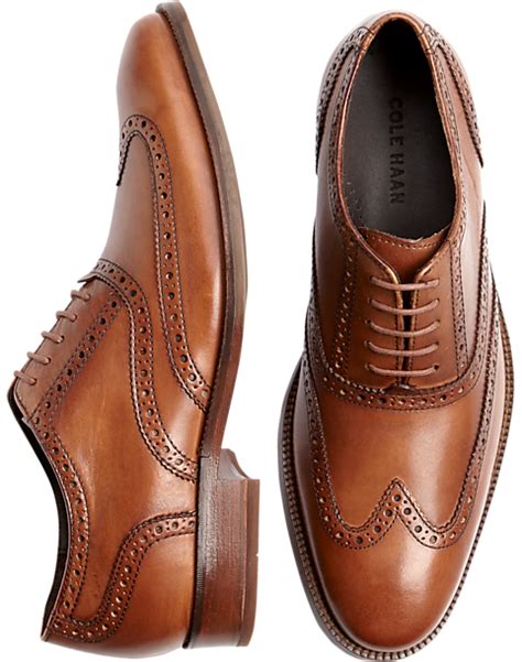 Cole Haan Williams Tan Wingtip Shoes - Men's Dress Shoes | Men's Wearhouse