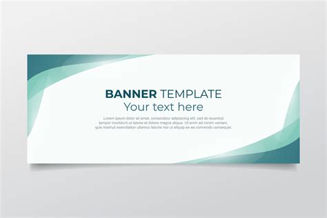 Modern web banner with text template 23860427 Vector Art at Vecteezy