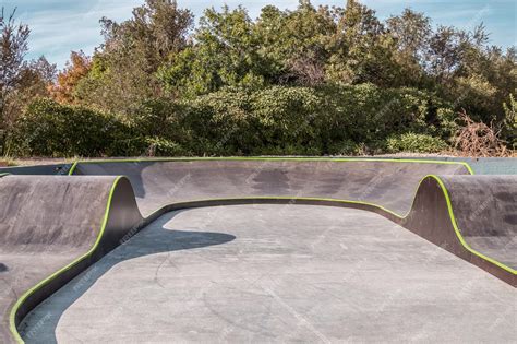 Premium Photo | Construction of a skate park ramps for jumping