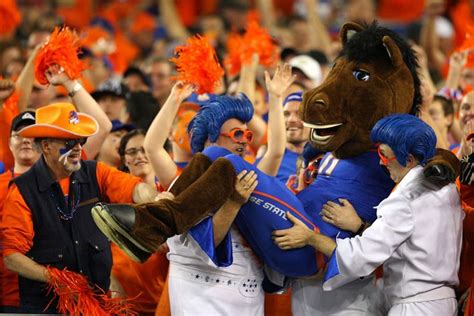 Boise State University Broncos - costumed mascot - Buster the Bronco