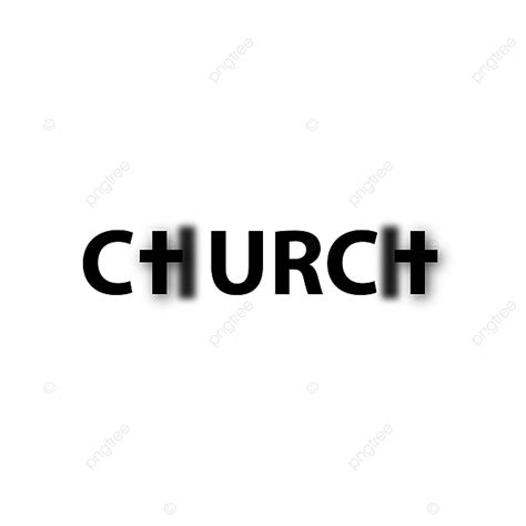 Church Design Vector Design Images, Church Word Art Design, Word Art ...