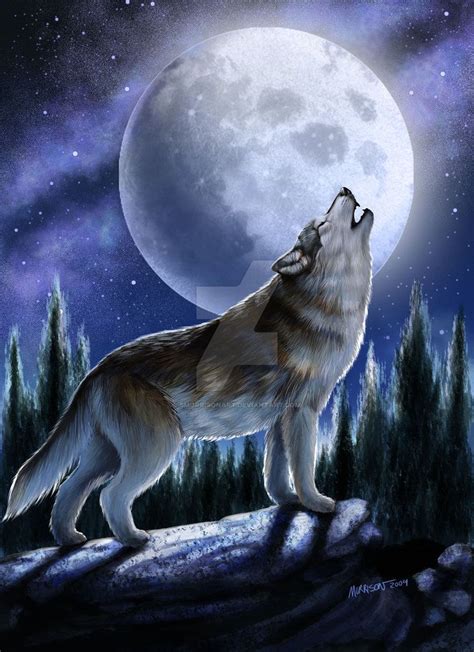 Howling Wolf by SMorrisonArt