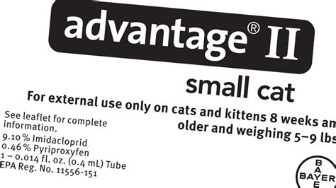 Advantage II for Cats Dosage | FleaScience