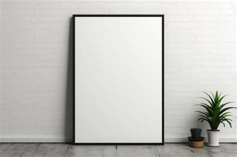 Premium AI Image | A blank canvas frame ready to be filled with creativity and imagination a ...