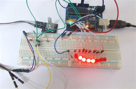 LED Chaser using Arduino and Rotary Encoder: Circuit Diagram & Code with Explanation