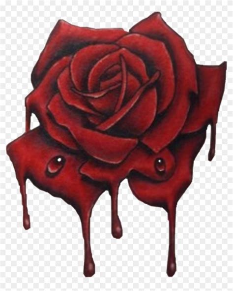 Red Rose Tattoos - Bloody Roses Tattoo Design, HD Png Download - 923x1109(#1983983) - PngFind