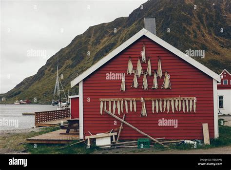 Fishing village in norway Stock Photo - Alamy