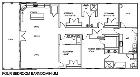 Easy Barndominium Floor Plans | Barndominium Plans | CAD Pro