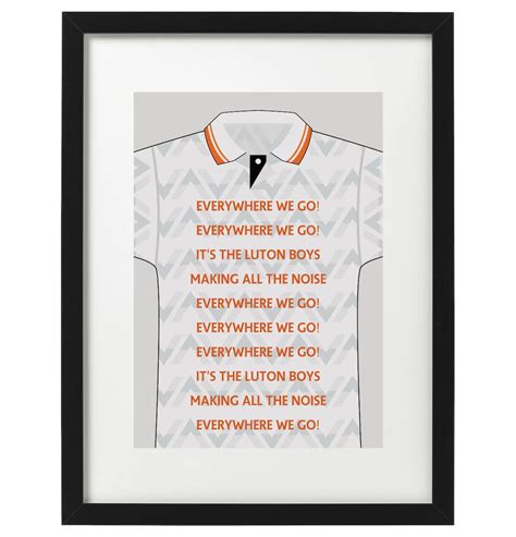 Luton Town Fans Song Art Print - Etsy