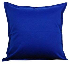 Two Royal Blue Throw Pillows With Insert Cotton Cushion Sofa 18"X18" Couch Pair | eBay