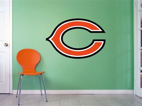 Chicago Bears Logo Wall Decal NFL Wall Decal sticker american | Etsy