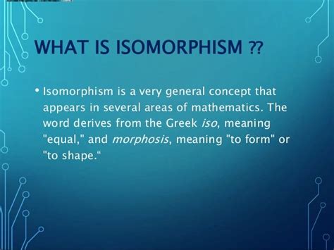 Isomorphism Graph