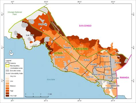 Social vulnerability index map of Goma. | Download Scientific Diagram