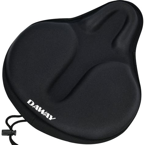 Amazon.com : DAWAY Comfortable Exercise Bike Seat Cover C6 Large Wide Foam & Gel Padded Bicycle ...