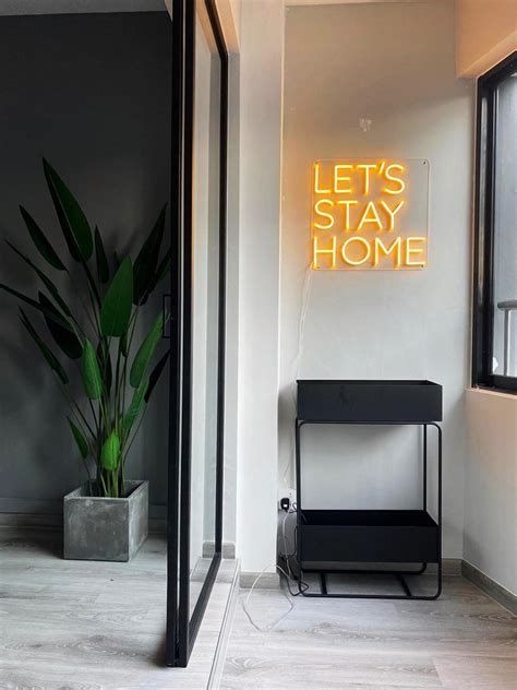 Find the Best 'Let's Stay Home' Neon Sign | NEONLIFE