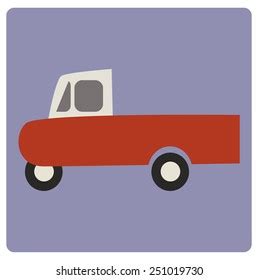 Vector Illustration Old Truck Stock Vector (Royalty Free) 251019730 | Shutterstock