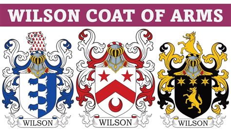 Wilson Coat of Arms & Family Crest - Symbols, Bearers, History - YouTube