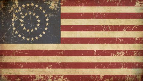 Us Civil War Union Aged Flag Stock Illustration - Download Image Now - iStock