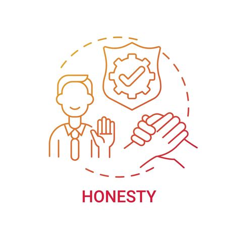 Honesty concept icon 2498850 Vector Art at Vecteezy