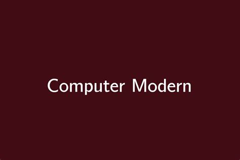 Computer Modern Font Family - All Free Fonts