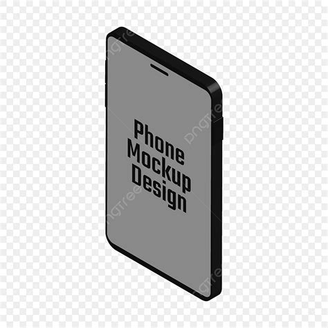 Smart Phone Mockup Vector Hd PNG Images, Mockup Vector 3d Lock Phone Design Smart, Vector Design ...