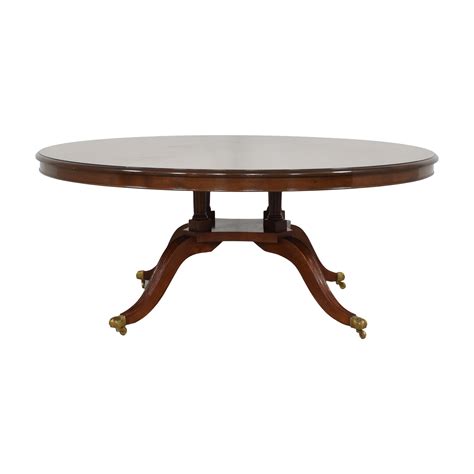 Vintage Round Pedestal Dining Table | 85% Off | Kaiyo