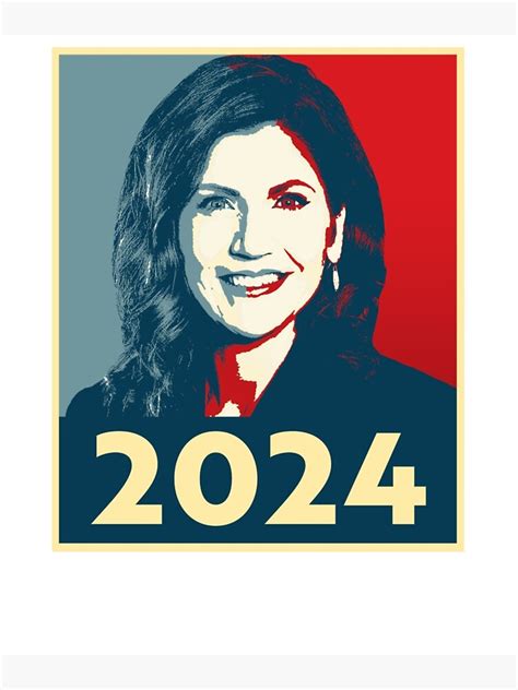 "Kristi Noem 2024 " Poster for Sale by Driedroachtshir | Redbubble