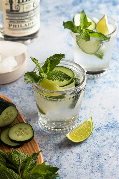 Gin and Tonic with Fresh Cucumber, Mint, and Lime - Always Eat Dessert