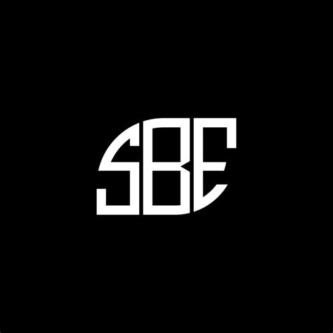 SBE letter logo design on black background. SBE creative initials ...