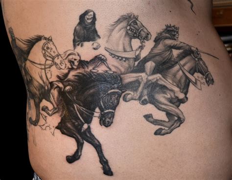 Tattoos By Scott Trerrotola: Four Horsemen Tattoo