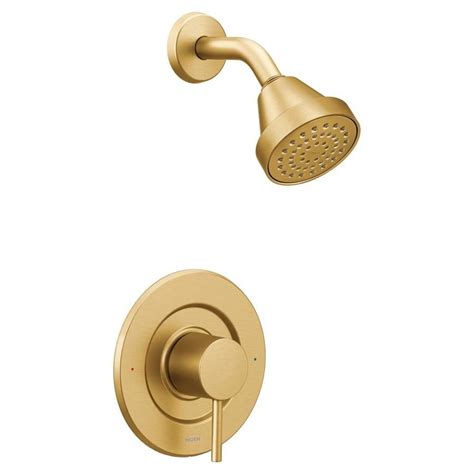 Moen Align Brushed Gold 1-handle Shower Faucet at Lowes.com