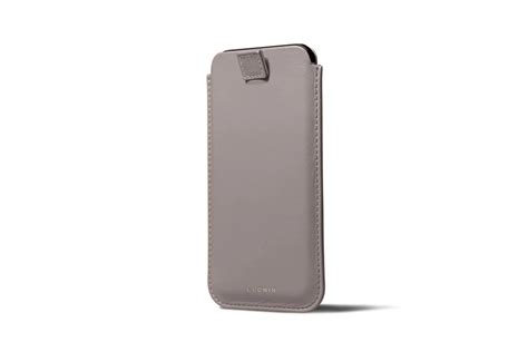 iPhone 12 Pro Max leather case with pull-tab