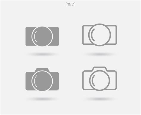 Camera sign and symbol. Photo icon or image icon. Vector. 3543335 ...