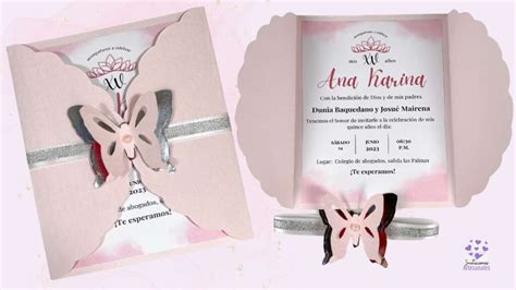 Invitaciones para 15 años hechas en casa | fáciles de hacer