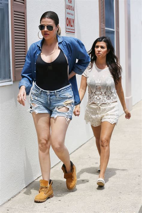 Kourtney and Khloe Kardashian Street Style -03 | GotCeleb