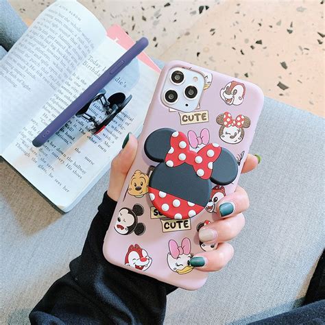 Cute Stitch Silicone Holder Stand Cover Case for Xiaomi Redmi Note 8 8T ...