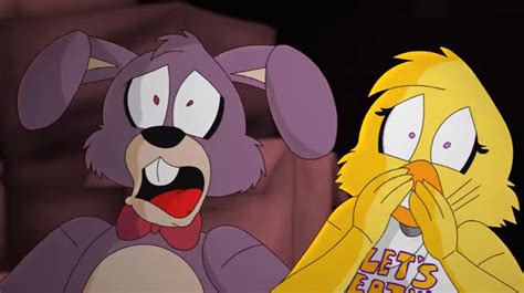 Image - Bonnie and Chica scared as Fredbear threw Freddy (15).png | TonyCryNight Wikia | FANDOM ...