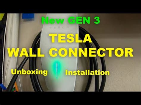 Tesla Wall Charger Gen 3 Installation Manual