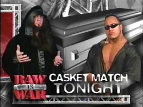 The Undertaker vs The Rock, Casket Match Card, 1999 - Undertaker Photo ...