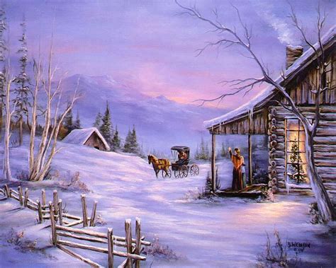 Surreal | Christmas landscape, Scene wallpaper, Winter scenes