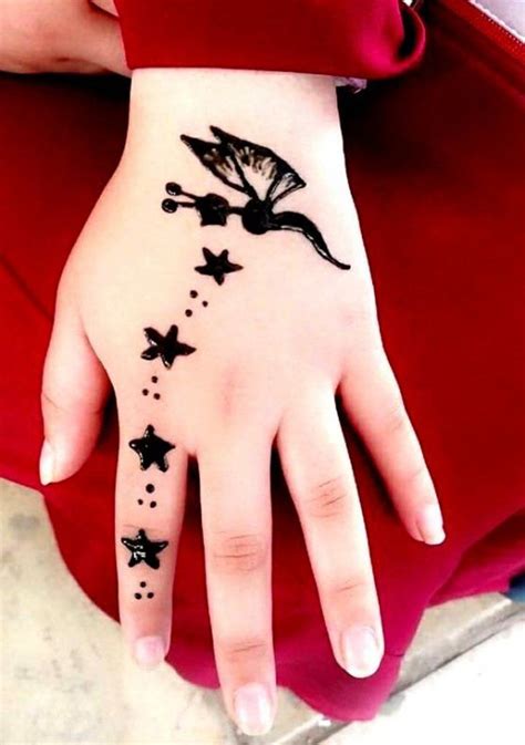 cute butterfly mehandi designs for kids #henna #henna #for #kids | Henna tattoo designs simple ...