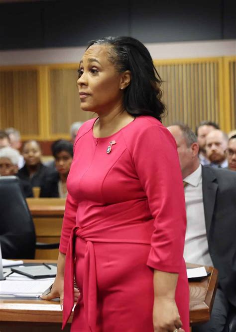 ATLANTA, GA – FEBRUARY 15: Fulton County District Attorney Fani Willis stands in the courtroom ...