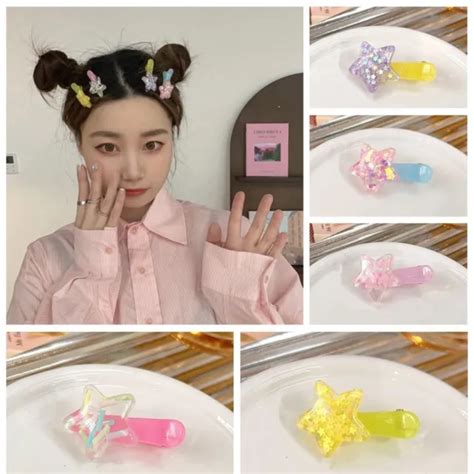 Y2K STAR PENTAGRAMS Small Hair Clip Geometry Fashion for Girls EUR 1,72 ...