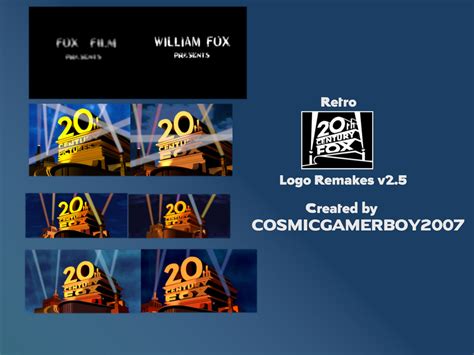 Retro 20th Century Fox Logo Remakes v2.5 by CosmicGamerBoyonDA on DeviantArt