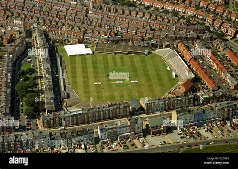 aerial view of Scarborough Cricket Club where the famous annual Stock ...