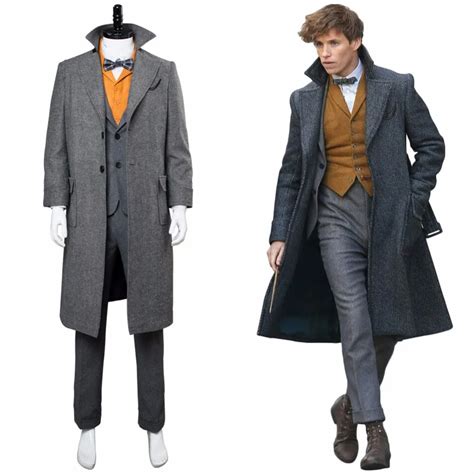 Newt Scamander Costume Full Set Fantastic Beasts : The Crimes of ...