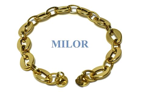 Milor bracelet 14K gold made in italy Rolo link chain | Etsy | Bracelets, Jewelry design, 14k gold