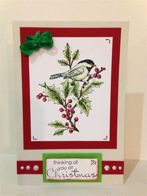 Simple Flat Christmas Stampin Up Cards 2023 - Blank Calendar August 2024